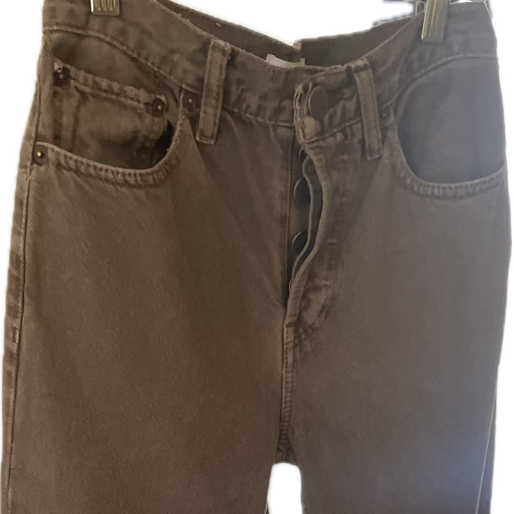 Re/Done High-Rise Jeans in Brown